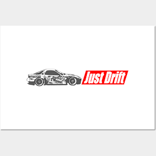 Just Drift RX7 Posters and Art